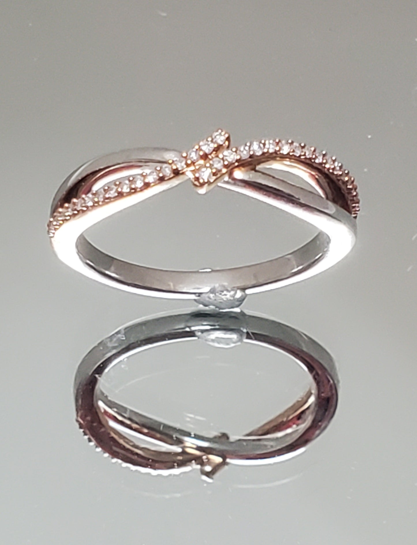 10k Two-tone Diamond Ring