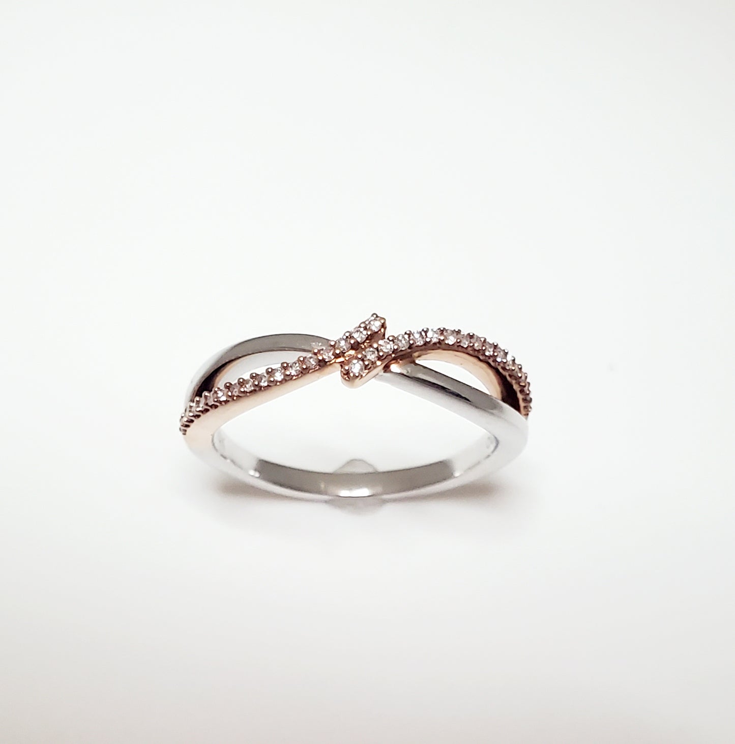 10k Two-tone Diamond Ring