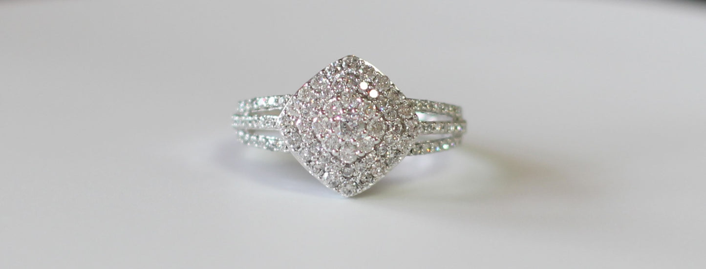Ladies Lab Created Diamond Ring