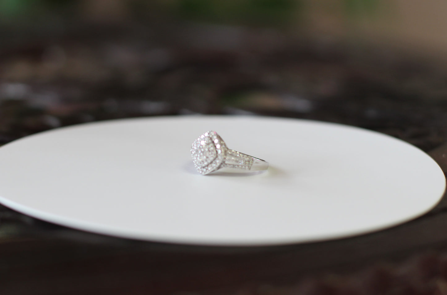 Ladies Lab Created Diamond Ring