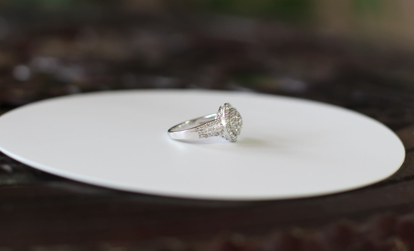 Ladies Lab Created Diamond Ring