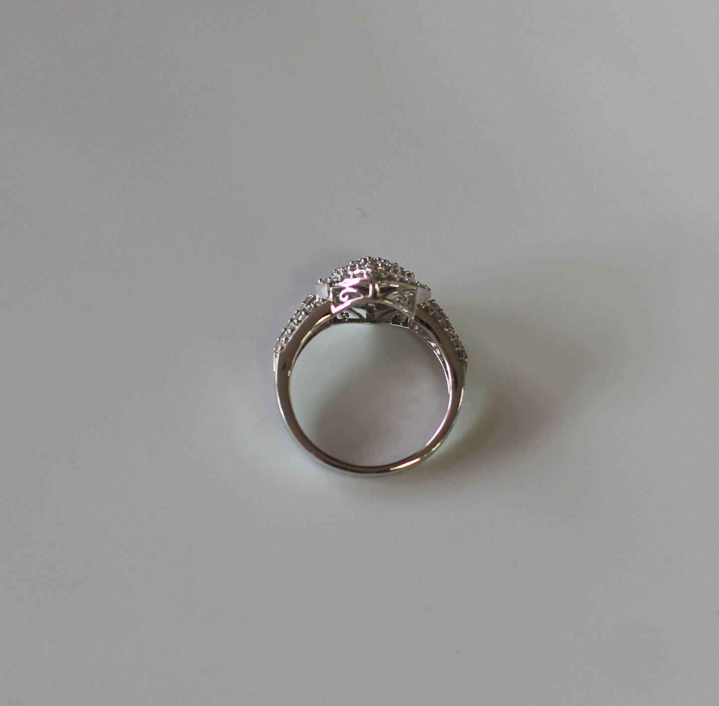 Ladies Lab Created Diamond Ring