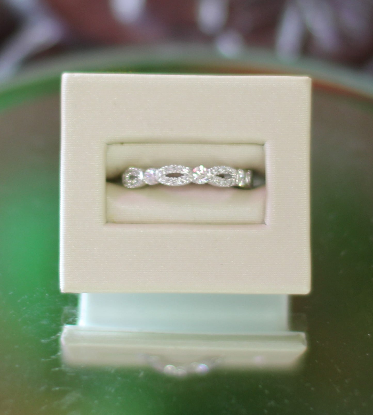 Ladies Lab Created Diamond Band