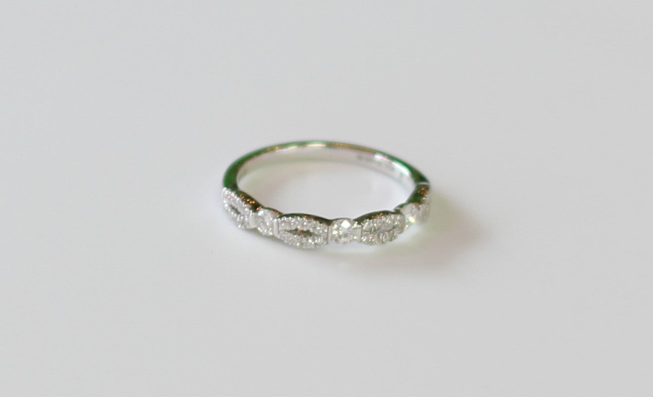 Ladies Lab Created Diamond Band