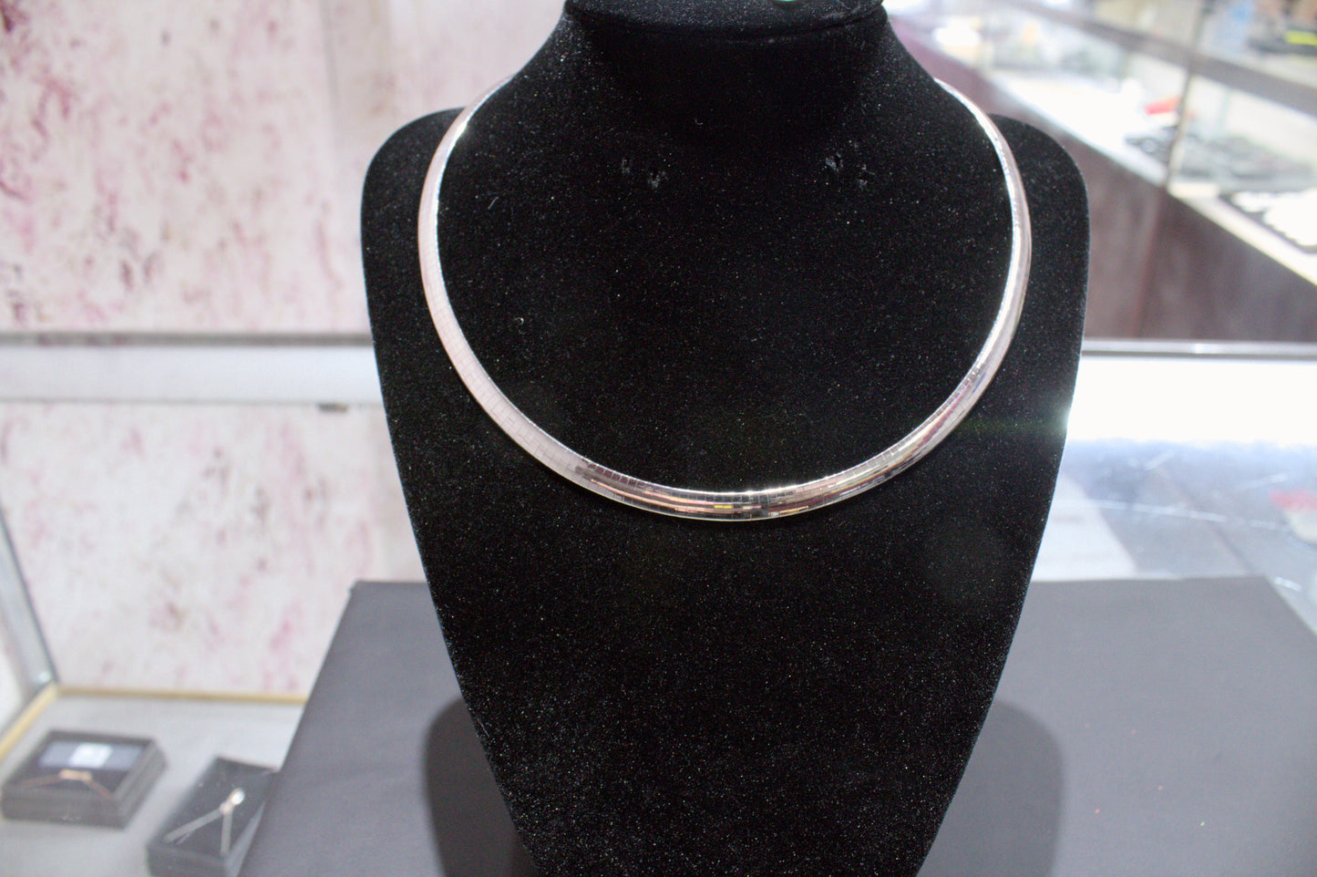 Thick Herringbone Interchangeable Yellow Gold/White Gold Necklace