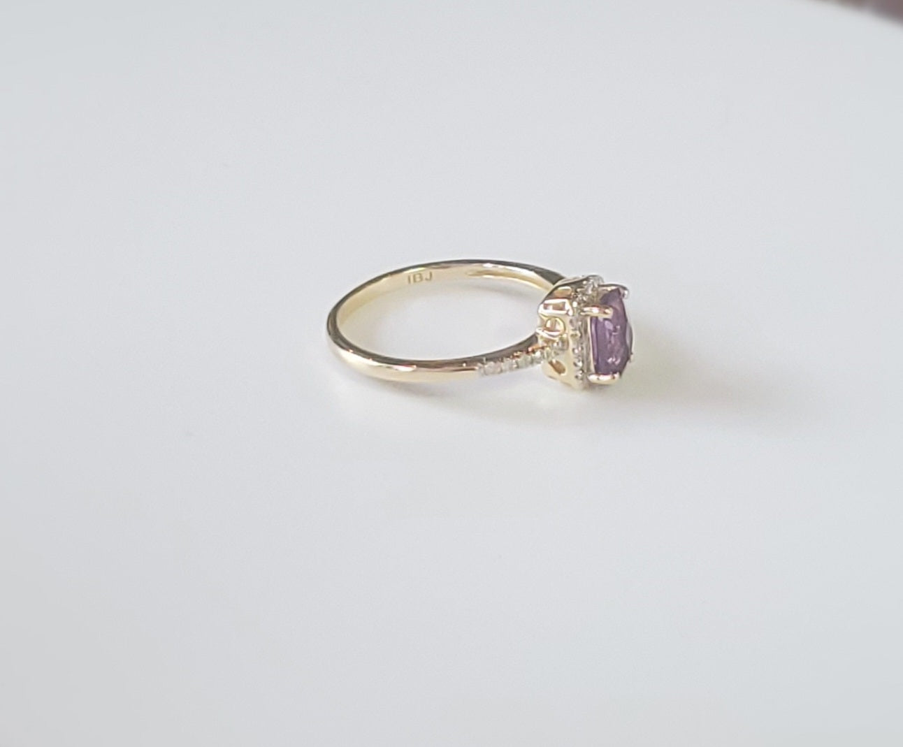 14K Gold Amethyst Ring