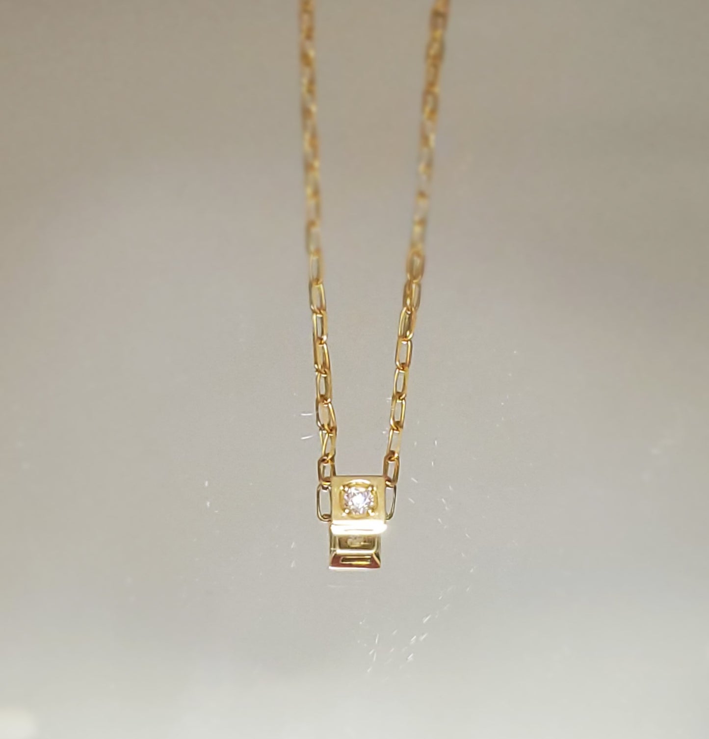 14K Gold .10 Carat Diamond Necklace