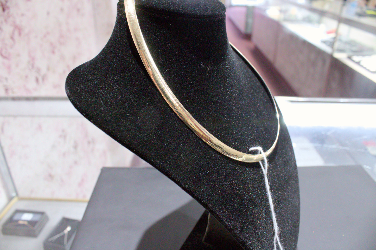 Thick Herringbone Interchangeable Yellow Gold/White Gold Necklace